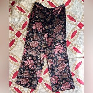 Vintage Silk Velvet Pants